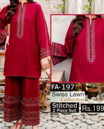 STITCHED 2 piece DRESS FA- 197