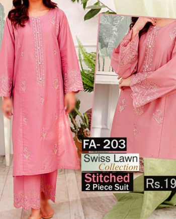 STITCHED 2 piece DRESS FA- 203