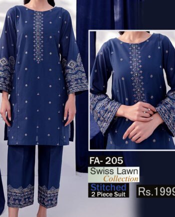 STITCHED 2 piece DRESS FA- 205